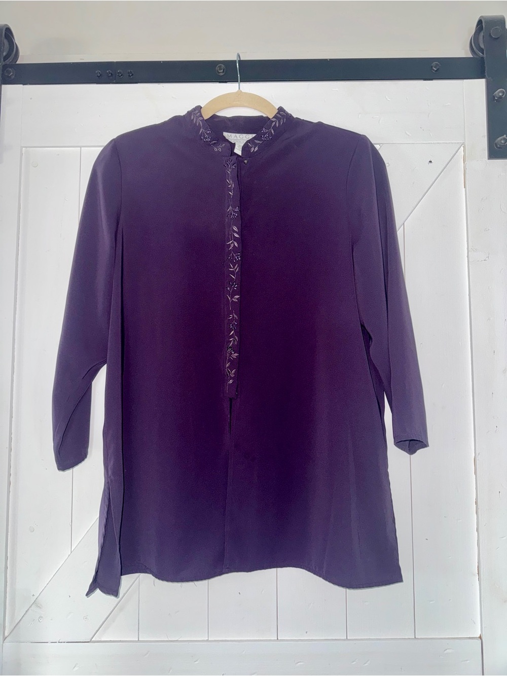 Maggie McNaughton long sleeve tunic blouse - size 1X